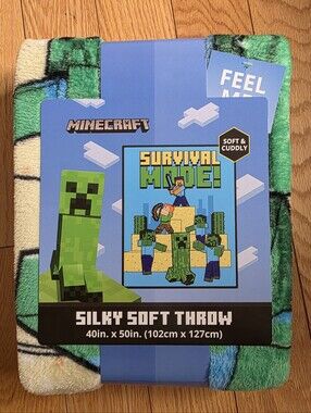 Minecraft 'Survival Mode' Silky Soft Throw Blanket